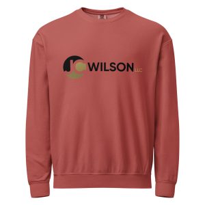 Unisex garment-dyed fleece crewneck sweatshirt