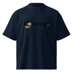 Unisex organic oversized high neck t-shirt